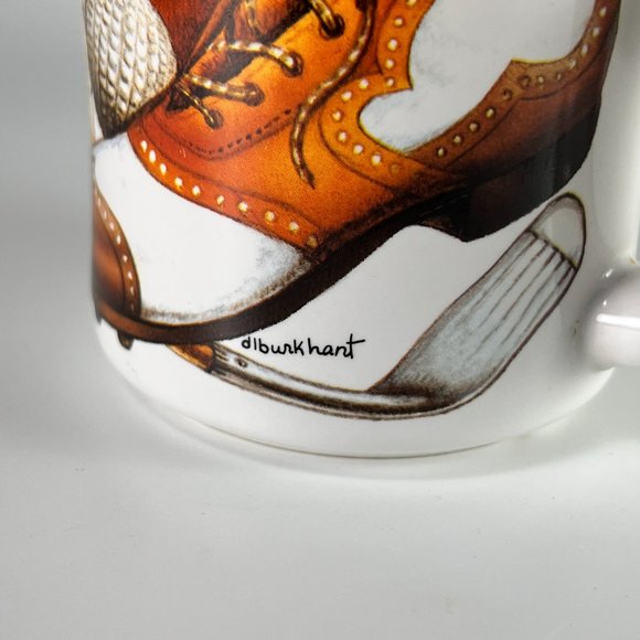 Vtg Golf Coffee Cup Mug Ceramic Potpourri Sports Nostalgia Denny Burkhart 90s - Picture 5 of 9